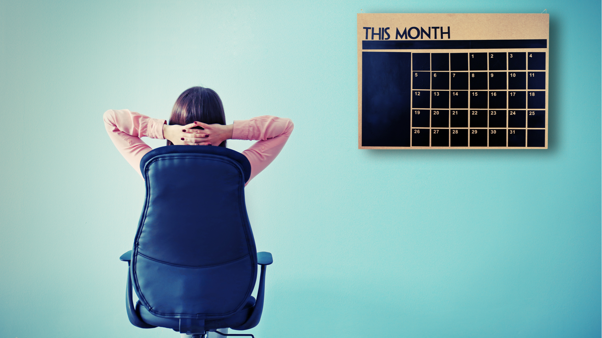 woman looking on calendar